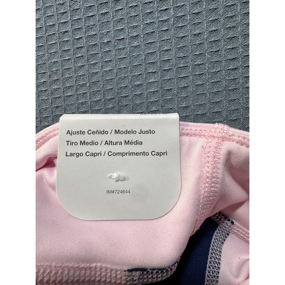 Nike One Capri Leggings Girls XL Pink Navy Grey - Picture 8 of 12